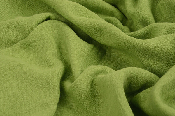 Oeko-Tex® Coton Double Gaze Tissu Vert Mousse Oeko-Tex® Coton Double Gaze Tissu Vert Mousse