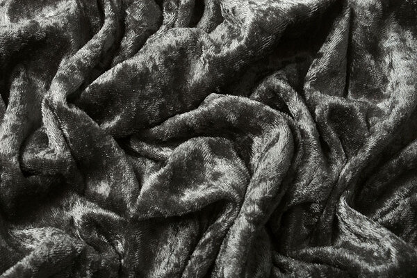 Terciopelo de Panne Antracita Gris Terciopelo de Panne Antracita Gris