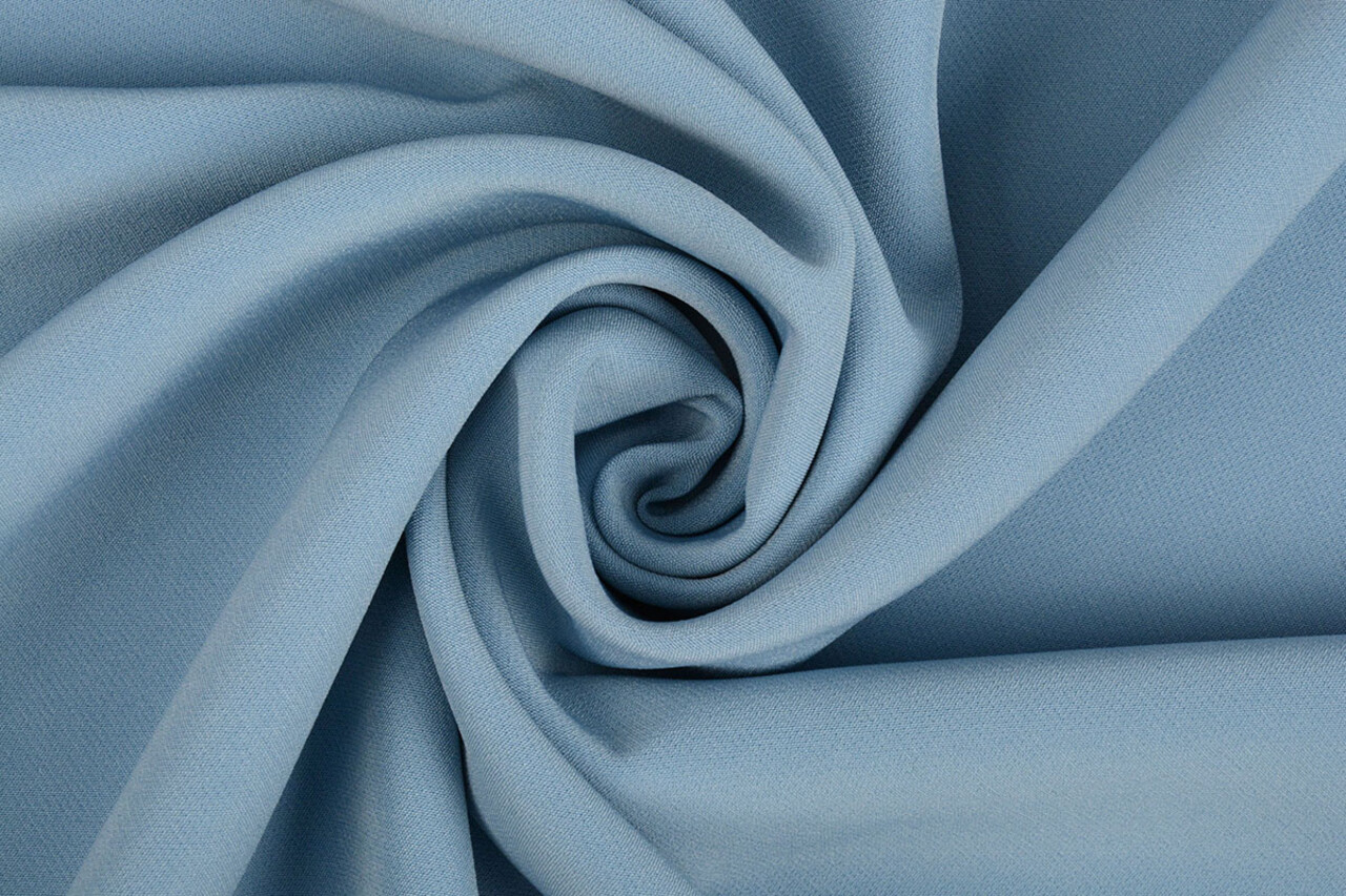 Crepé Elástico Denim Azul