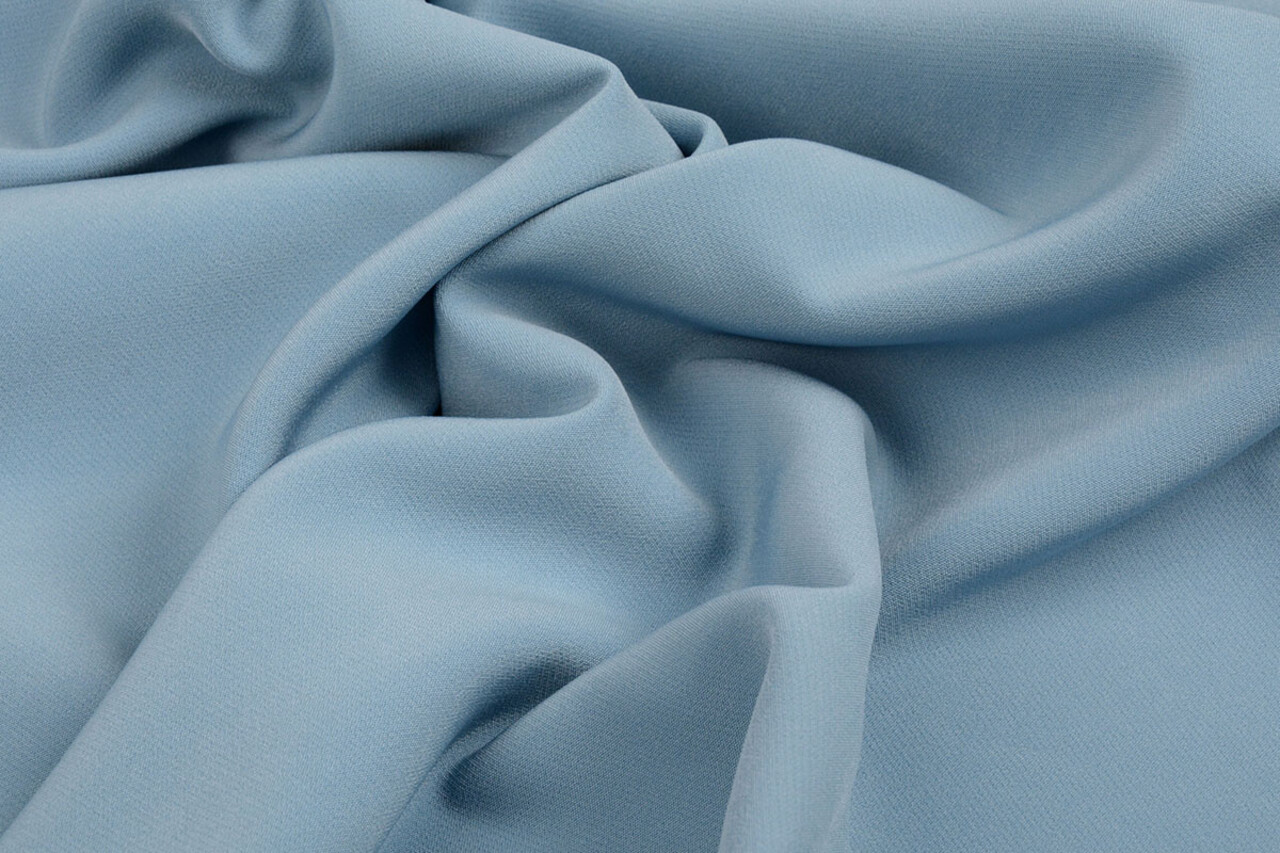 Crepé Elástico Denim Azul