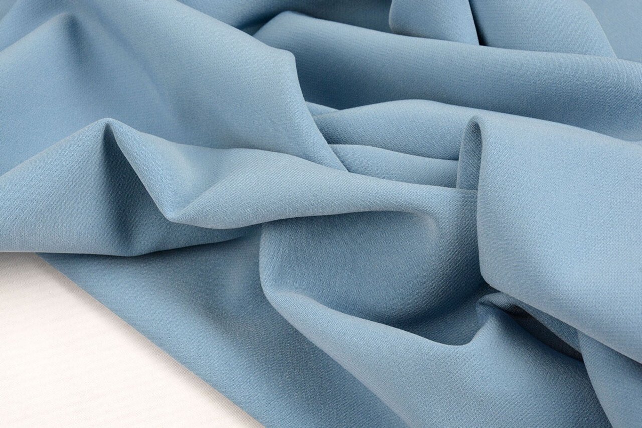 Crepe Stretch Jeans Blau