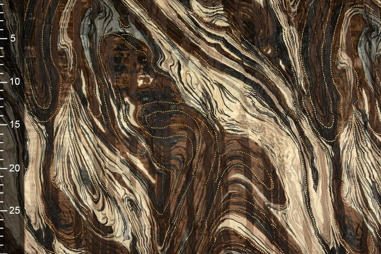 Poly Satin Lurex Soraya Brown Poly Satin Lurex Soraya Brown