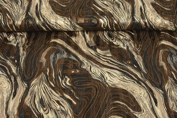 Poly Satin Lurex Soraya Brown Poly Satin Lurex Soraya Brown