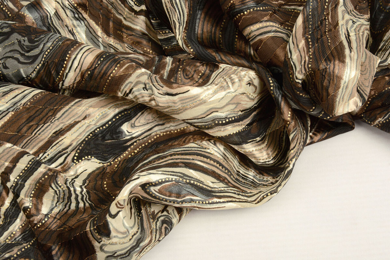 Poly Satin Lurex Soraya Braun Poly Satin Lurex Soraya Braun