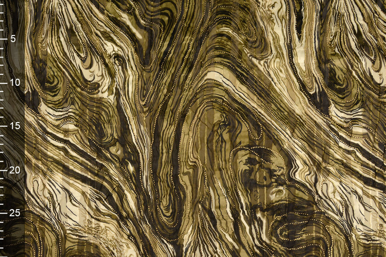 Poly Satin Lurex Soraya Armeegrün