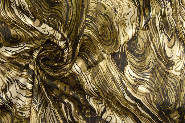 Polyester Satin Lurex Soraya Vert Militaire Polyester Satin Lurex Soraya Vert Militaire