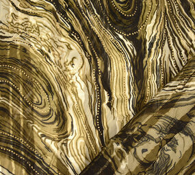Poli Raso Lurex Soraya Verde Army