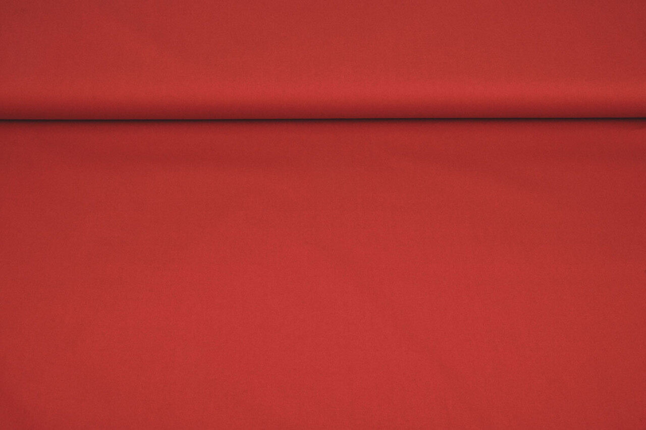 Stretch Poplin Rood