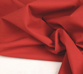 Stretch Poplin Rood