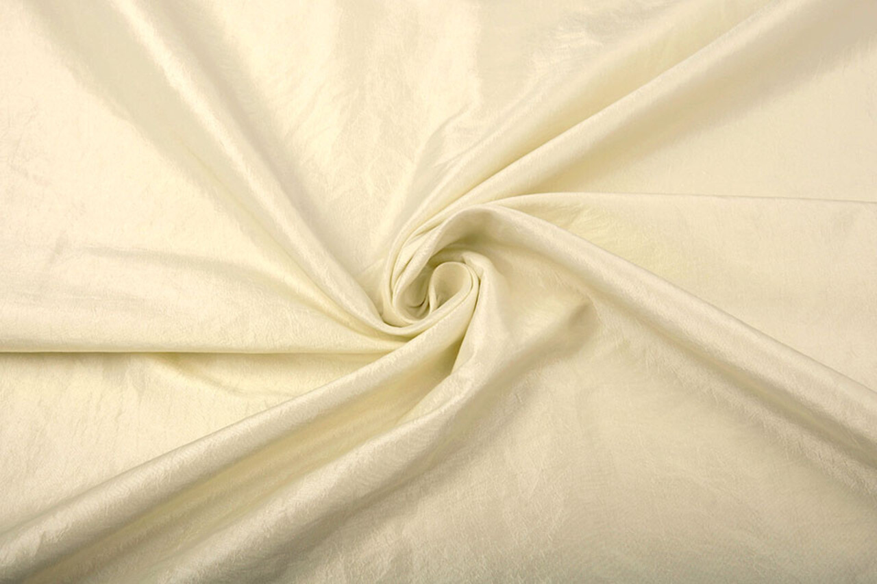 Effetto Stropicciato Taffetà Crema-Beige