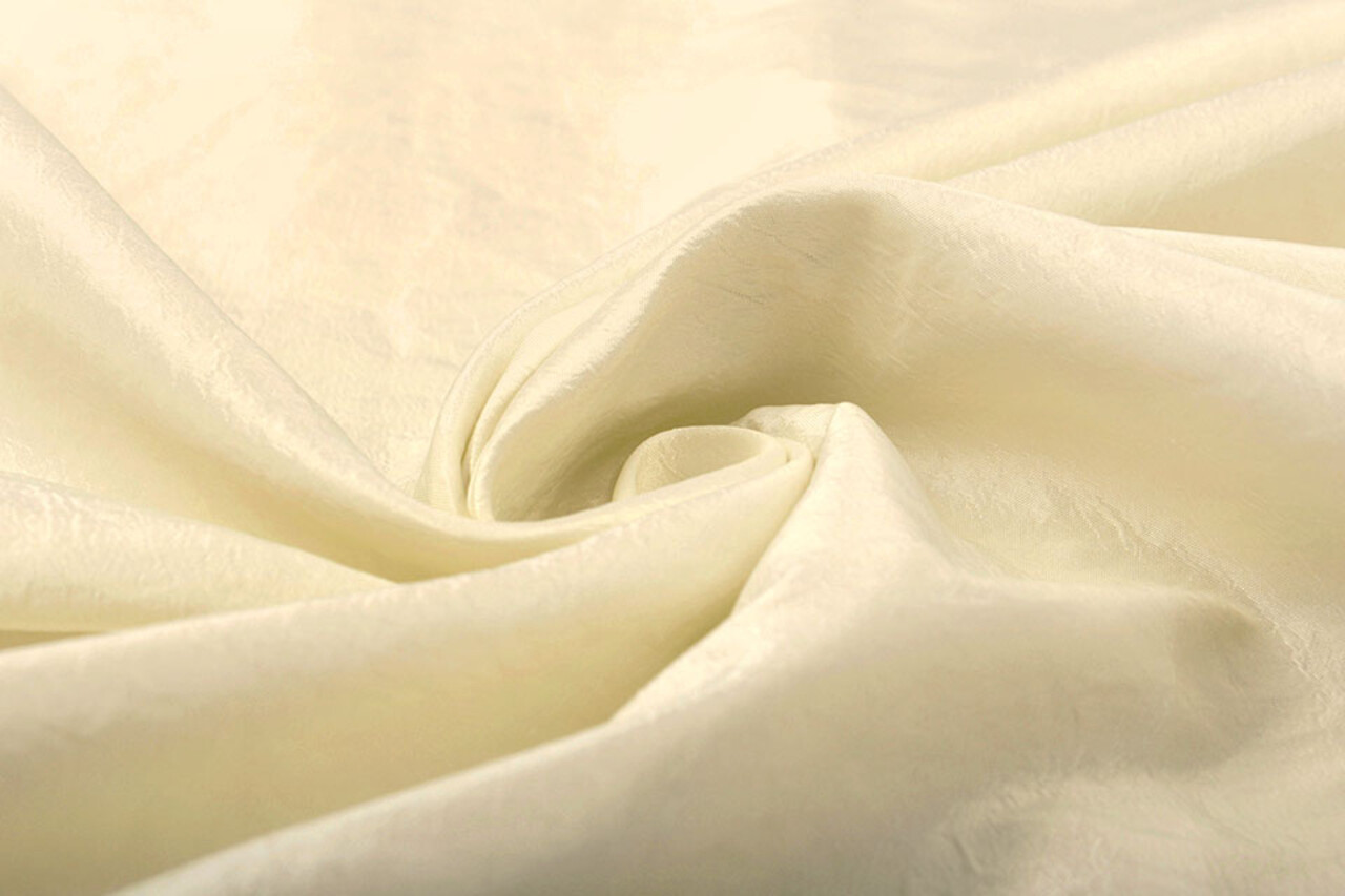 Effetto Stropicciato Taffetà Crema-Beige