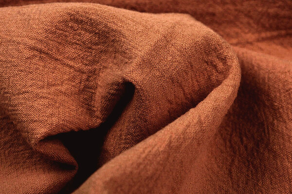 Oeko-Tex®  100% Washed Cotton Dark Brique