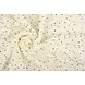 Mousseline Ruches en Pois Crème Mousseline Ruches en Pois Crème