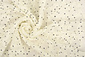 Chiffon Rüschen und Punkte Creme Chiffon Rüschen und Punkte Creme