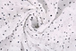Chiffon Ruches e Pois Bianco Chiffon Ruches e Pois Bianco