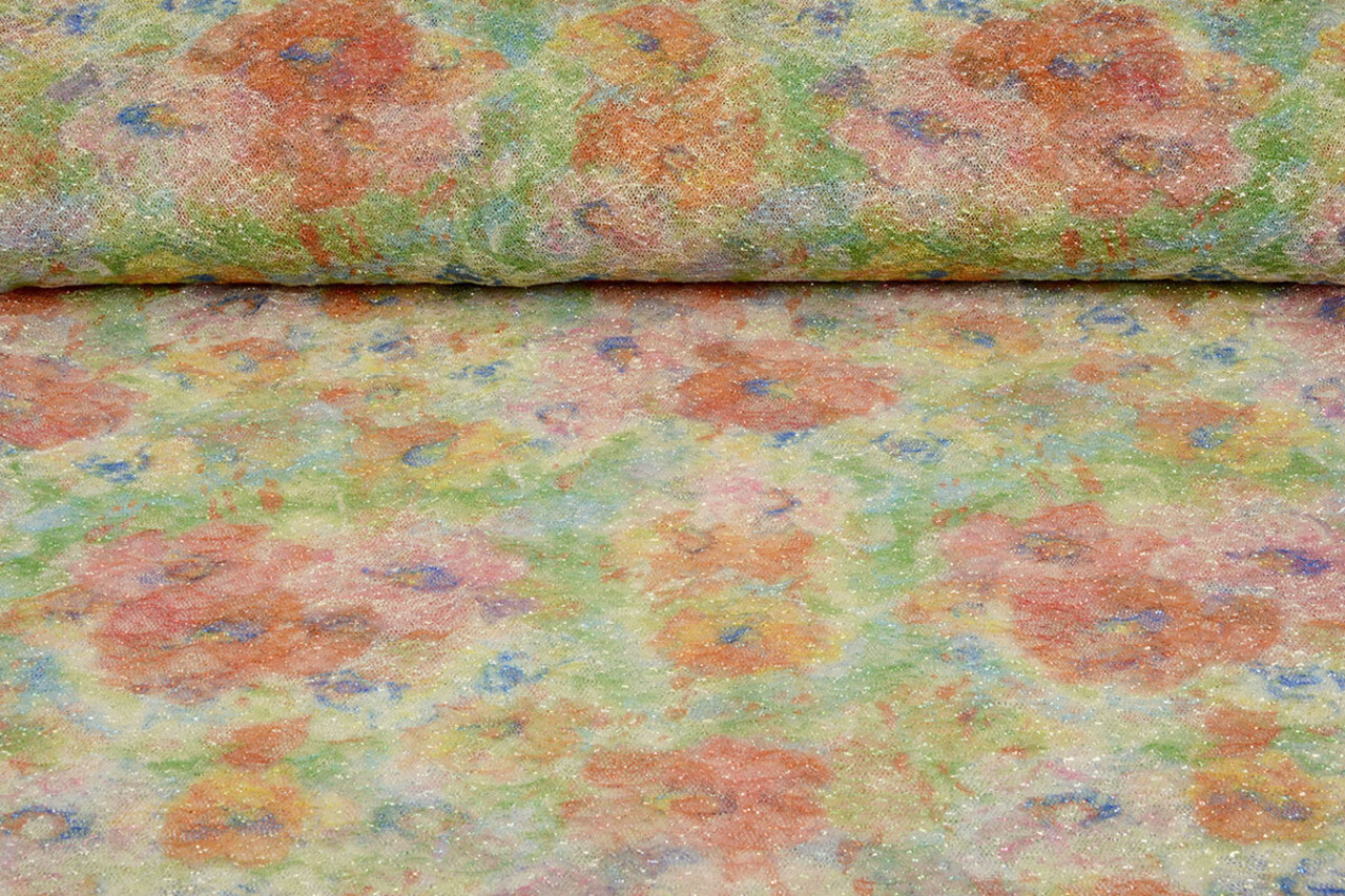 Résille Froissé Métallisé Multicolore-1 Résille Froissé Métallisé Multicolore-1