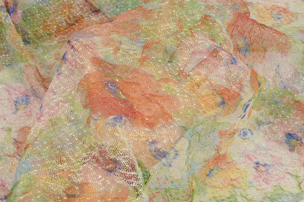 Résille Froissé Métallisé Multicolore-1 Résille Froissé Métallisé Multicolore-1