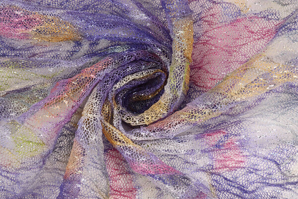 Résille Froissé Métallisé Multicolore-2 Résille Froissé Métallisé Multicolore-2