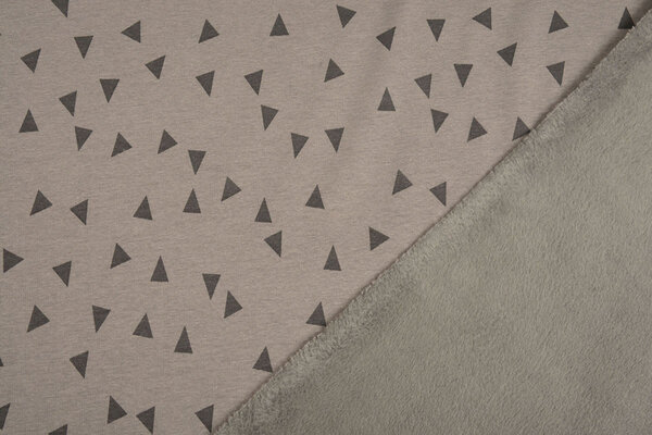 Jogging Alpenfleece Kleine driehoek Taupe