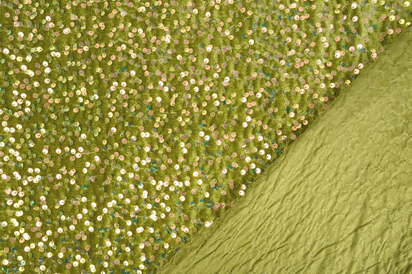 Paillettes su Velluto Verde Muschio (Holografische Paillettes) Paillettes su Velluto Verde Muschio (Holografische Paillettes)