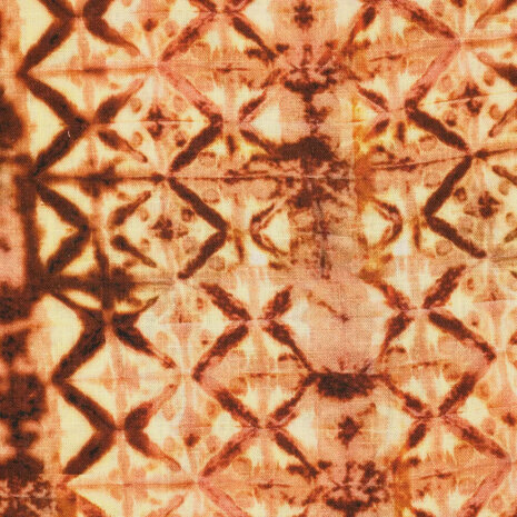 Viskose Leinen Digital Shibori Tie Dye Brique Viskose Leinen Digital Shibori Tie Dye Brique