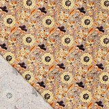 Viscosa Lino Digitale Fine Fiori Malva Viscosa Lino Digitale Fine Fiori Malva