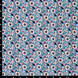 Viscosa Lino Digitale Fine Fiori Blu Viscosa Lino Digitale Fine Fiori Blu