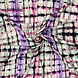 Viscosa Lino Digital Te Dye Check Morado