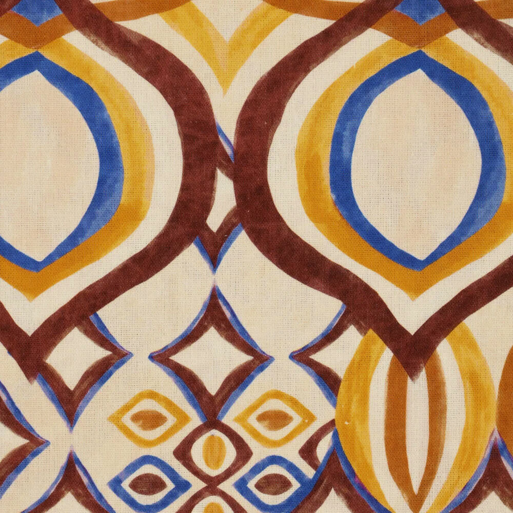 Viscose Linen Digital Drops Motives Brown Viscose Linen Digital Drops Motives Brown