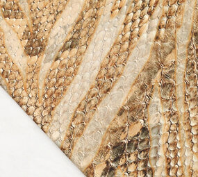 Imprimé Numérique Stretch Coton Glossy Imprimé Serpent Marron