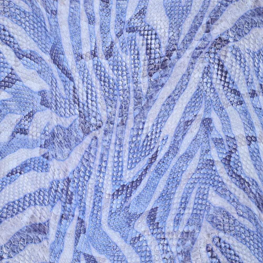 Imprimé Numérique Stretch Coton Glossy Imprimé Serpent Bleu Imprimé Numérique Stretch Coton Glossy Imprimé Serpent Bleu