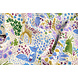 Oeko-Tex®  Felpa Alpenfleece Forest Animals Crema Mélange