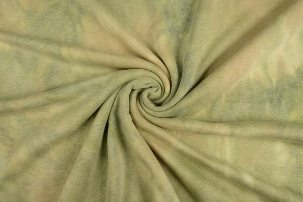 Oeko-Tex®  Tejido de Sudadera de Polar Alpino Tie Dye Verde