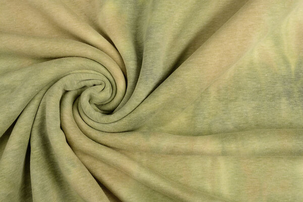 Oeko-Tex®  Tejido de Sudadera de Polar Alpino Tie Dye Verde