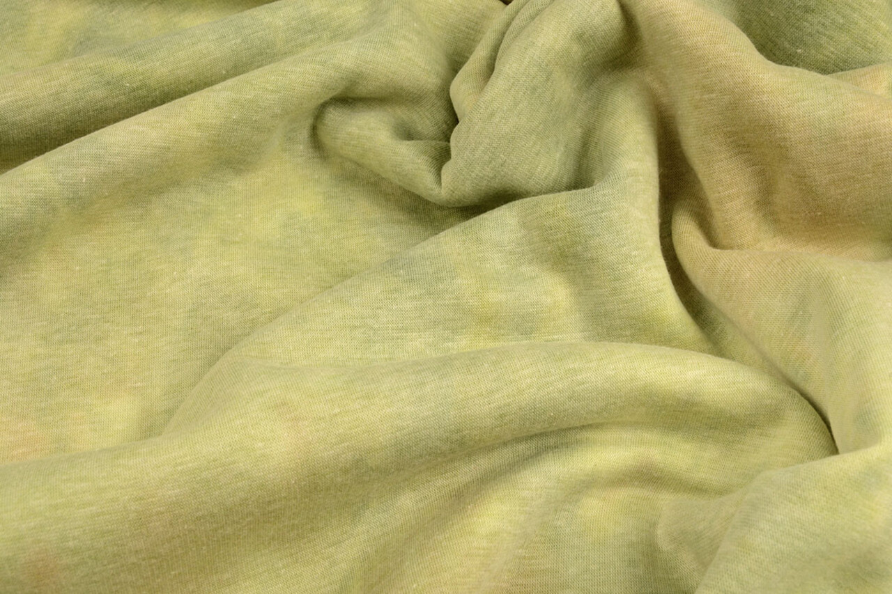 Oeko-Tex®  Tejido de Sudadera de Polar Alpino Tie Dye Verde