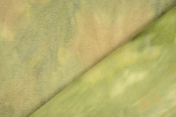 Oeko-Tex®  Jogging Alpenfleece Tie Dye Groen Oeko-Tex®  Jogging Alpenfleece Tie Dye Groen