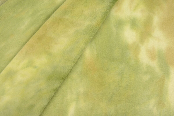 Oeko-Tex®  Tejido de Sudadera de Polar Alpino Tie Dye Verde