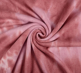 Oeko-Tex®  Sweatstoff Alpenfleece Tie Dye Rosa Oeko-Tex®  Sweatstoff Alpenfleece Tie Dye Rosa