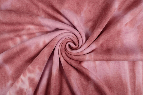 Oeko-Tex®  Sweatstoff Alpenfleece Tie Dye Rosa