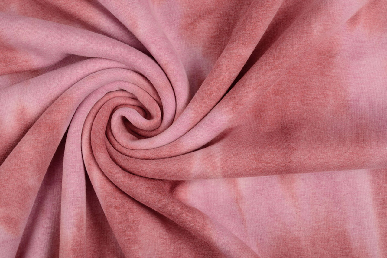 Oeko-Tex® Felpa Alpenfleece Tie-Dye Rosa Oeko-Tex® Felpa Alpenfleece Tie-Dye Rosa