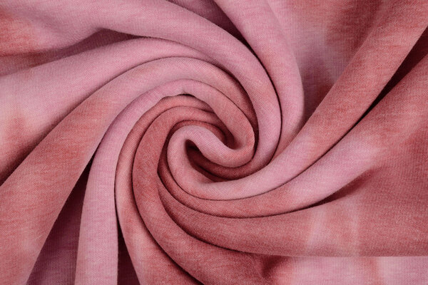 Oeko-Tex®  Jogging Alpenfleece Tie Dye Roze Oeko-Tex®  Jogging Alpenfleece Tie Dye Roze