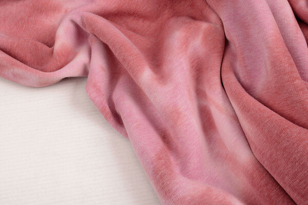 Oeko-Tex®  Sweatstoff Alpenfleece Tie Dye Rosa