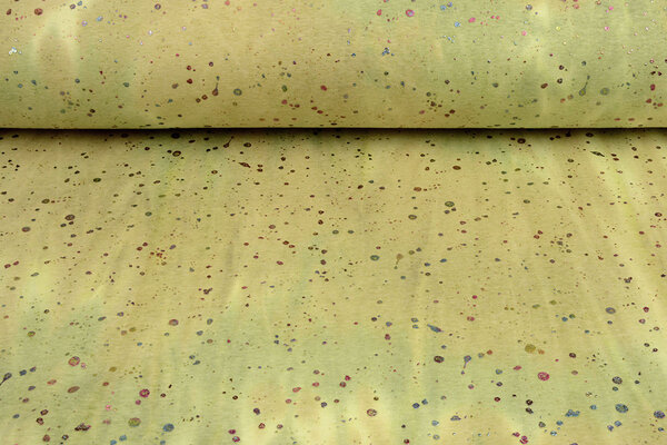 Oeko-Tex®  Felpa Alpenfleece Tie-Dye Gocce Verde