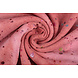 Oeko-Tex® Tejido de Sudadera de Polar Alpino Tie Dye Drops Rosa Oeko-Tex® Tejido de Sudadera de Polar Alpino Tie Dye Drops Rosa