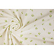 Oeko-Tex®  Coton Double Gaze Tissu Mini Fleurs Haily Blanc Cassé