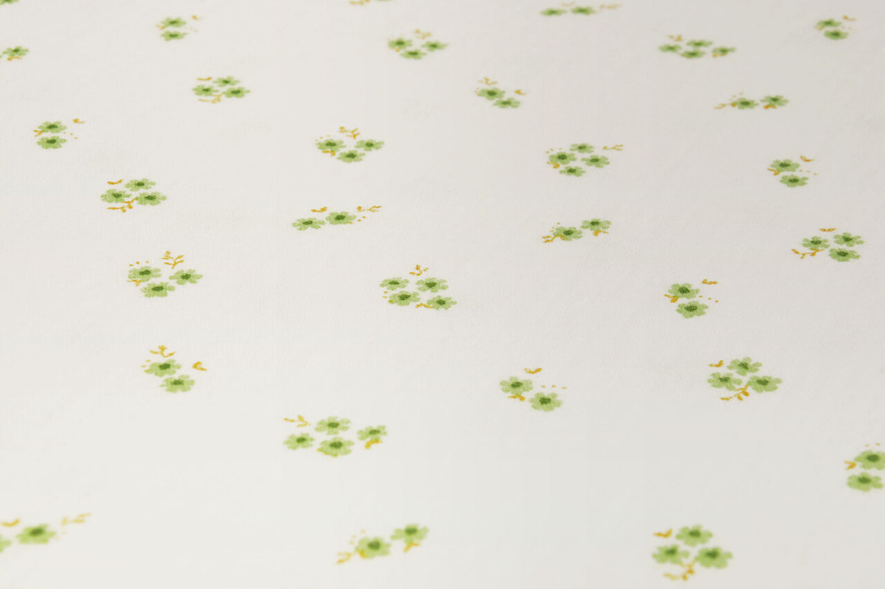 Oeko-Tex®  Double Gauze Fabric Flowers Haily Off-White Oeko-Tex®  Double Gauze Fabric Flowers Haily Off-White