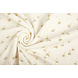 Oeko-Tex®  Coton Double Gaze Tissu Mini Palm Blanc Cassé