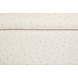 Oeko-Tex®  Tessuto di Mussola Mini Blaadjes Bianco