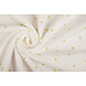 Oeko-Tex® Tela de Muselina Mini Blaadjes Blanco Oeko-Tex® Tela de Muselina Mini Blaadjes Blanco
