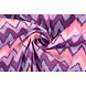 Oeko-Tex®  Elástico Popelina ZigZag Multi Morado